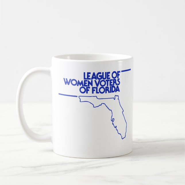 Café Taza retra del logotipo de LWVF (Izquierda)