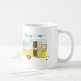 Café Taza retra del remolque de campista
