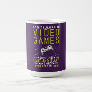 Café Taza Retro de Juego con Frase Divertida para Jugad
