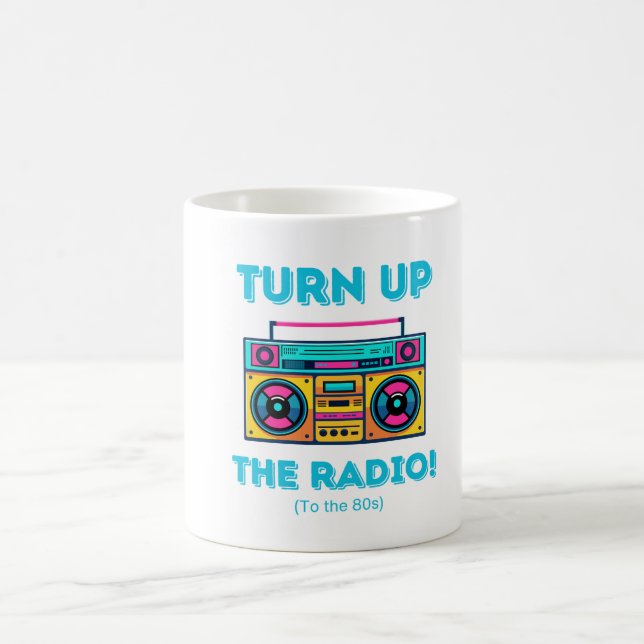 Café taza retro de los 80 (Centro)