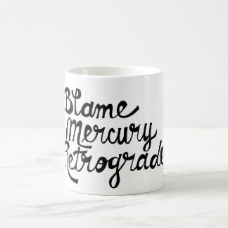 Café Taza retrógrada de Mercury de la culpa