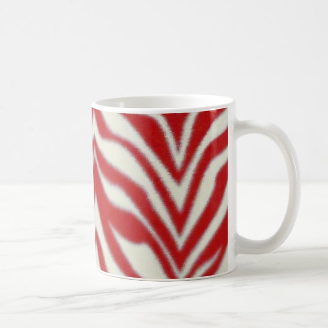 Café Taza roja de la cebra (Derecha)