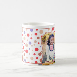 Café Taza roja de la foto retra para los niños
