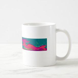 Café taza roja de la sirena