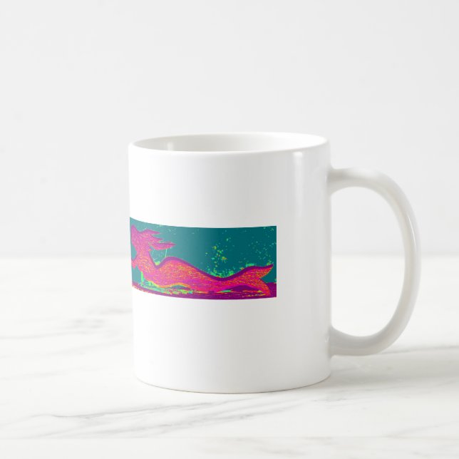 Café taza roja de la sirena (Derecha)
