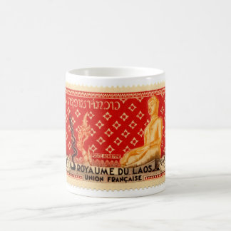 Café Taza roja de Laos Buda