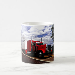 Café Taza roja de Sensenig Peterbilt 379