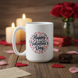 Café Taza Romántica de San Valentín para Novio Idea de 