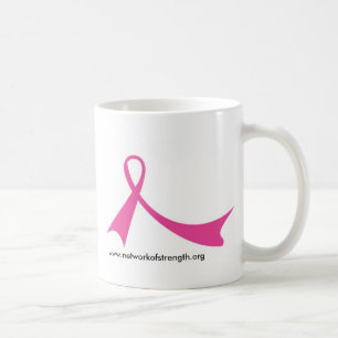 Café Taza rosada de la cinta