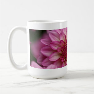 Café Taza rosada de la dalia