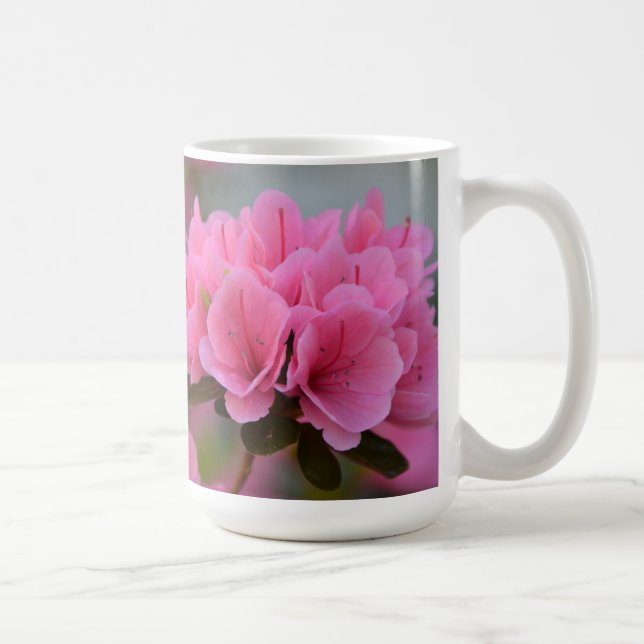 Café Taza rosada de las azaleas (Derecha)