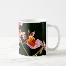 Café Taza rosada de las orquídeas