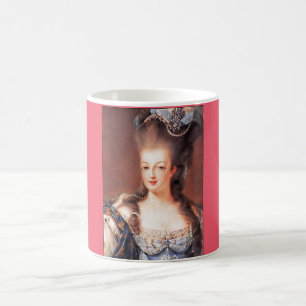 Café Taza rosada de Marie Antonieta del francés de