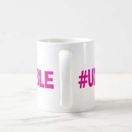 Café Taza rosada de Unfuqwitable del miedo