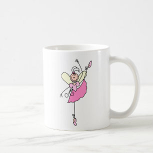 Café Taza rosada del baile de la bailarina
