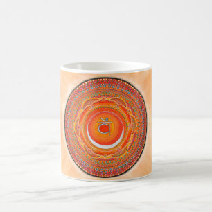 Café Taza sacra de la mandala de Chakra
