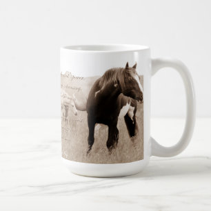 Café Taza salvaje de Stallion~Majesty 15oz del mustango