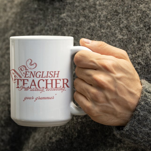 Café Taza Sassy Personalizable para Profesores de Inglé (Subido por el creador)