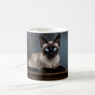 Café Taza Siamés de ojos azules