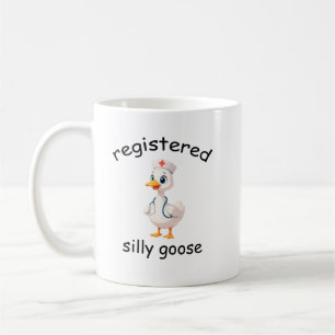 Café Taza Silly Goose registrada, taza de enfermera tit