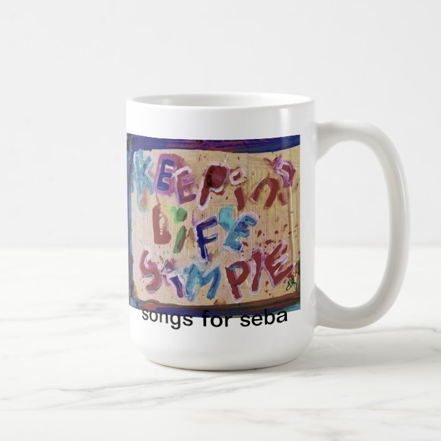 Café taza simple de la vida del keepin (Derecha)