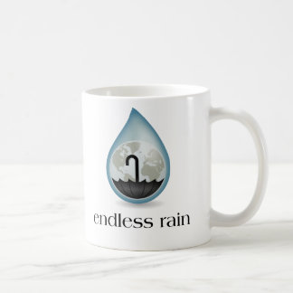 Café Taza sin fin de la lluvia