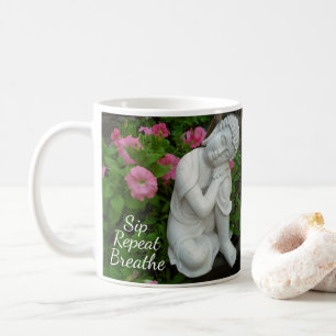 Café Taza Sip Breathe Repeat – Taza de Afirmación Consc