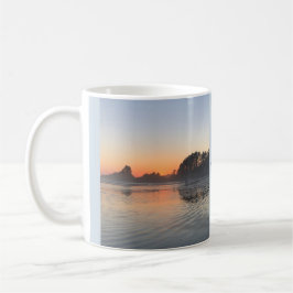 Café Taza Sirena de la Vida en el Atardecer