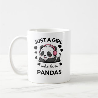 Café Taza Solo una chica que ama a los pandas - Taza de