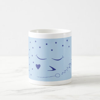 Café Taza soñolienta de la cara