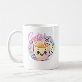 Café taza sonriente de jugo
