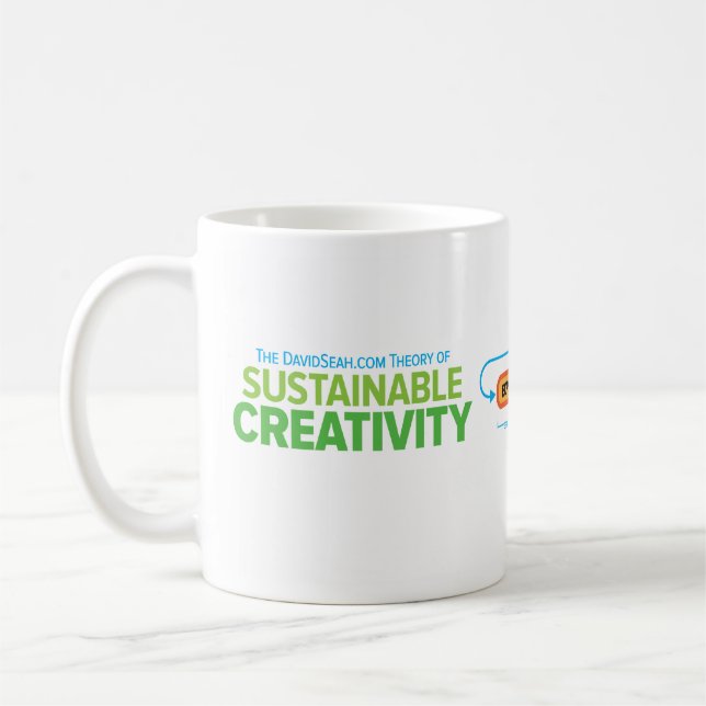 Café Taza sostenible de la creatividad (Izquierda)