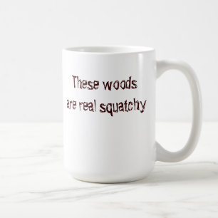 Café taza squatchy de maderas