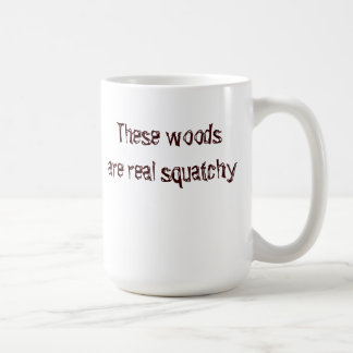 Café taza squatchy de maderas