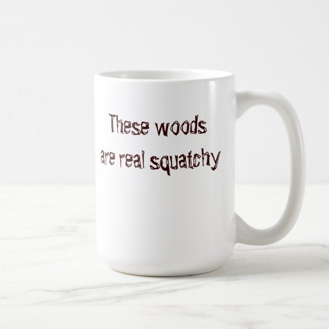 Café taza squatchy de maderas (Derecha)