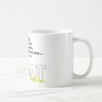 Café Taza sub de la clase de la mancha blanca /negra