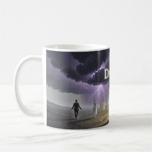 Café Taza Sueños entre nubes de tormenta y luz