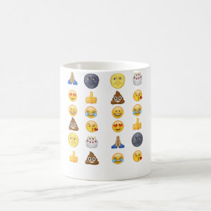 Café Taza superior de la colección de la emoji