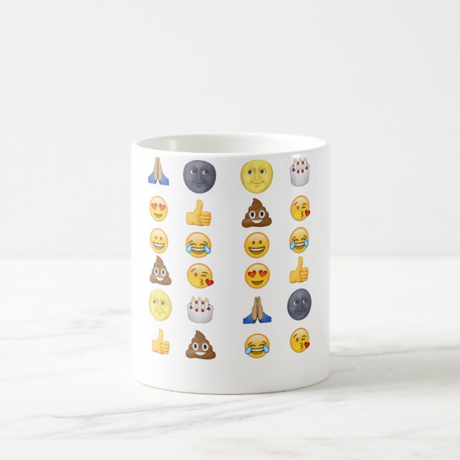 Café Taza superior de la colección de la emoji (Centro)