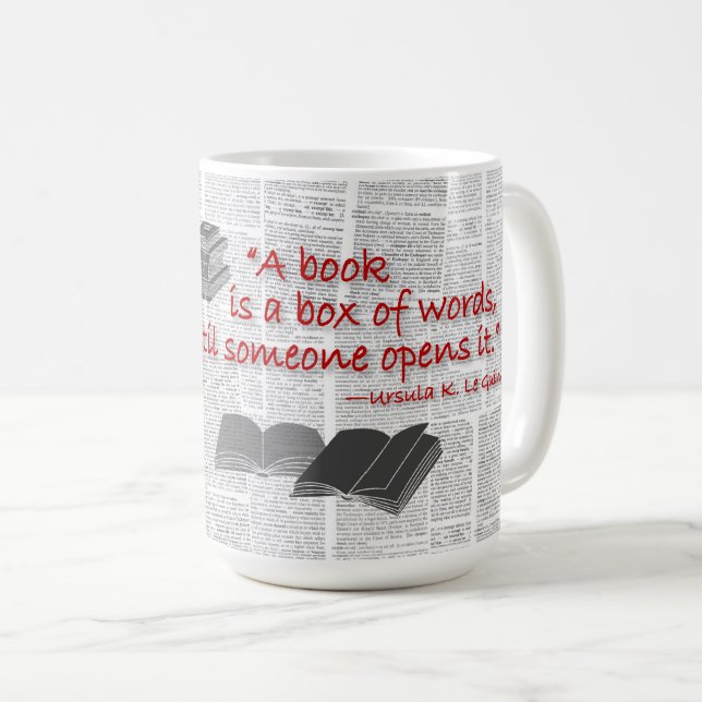 Café taza temática de libro (Anverso derecho)