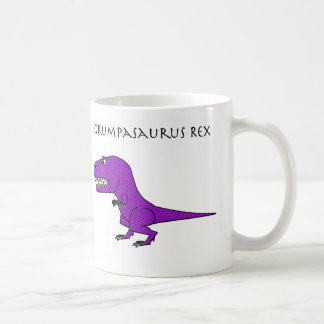 Café Taza texturizada púrpura de Grumpasaurus Rex