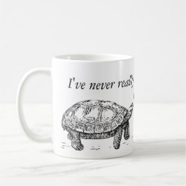 Café Taza torcida del humor de la tortuga y de las