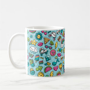 Café Taza totalmente linda de los Doodles