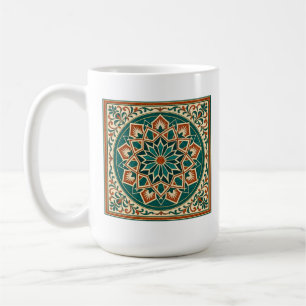 Café Taza tradicional española andaluza con patrón de e
