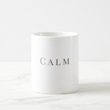 Taza Tranquila – Diseño de Tipografía Minimalista