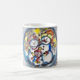 Café Taza ucraniana de la familia de los muñecos de