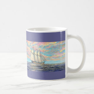 Café Taza "Un velero que pasa" de Paul McGehee