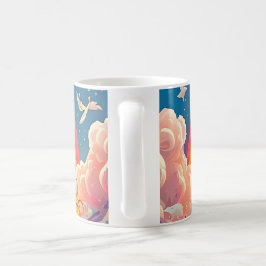 Café Taza Unicornio Azul | Tierras de Fantasía Montaños