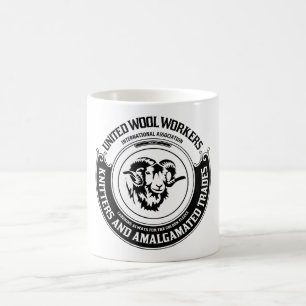 Café Taza unida de los trabajadores de las lanas