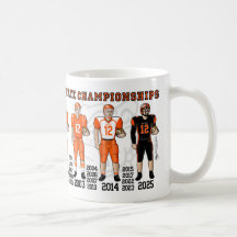 Taza Uniformes Campeones Estatales de Fútbol Ameri